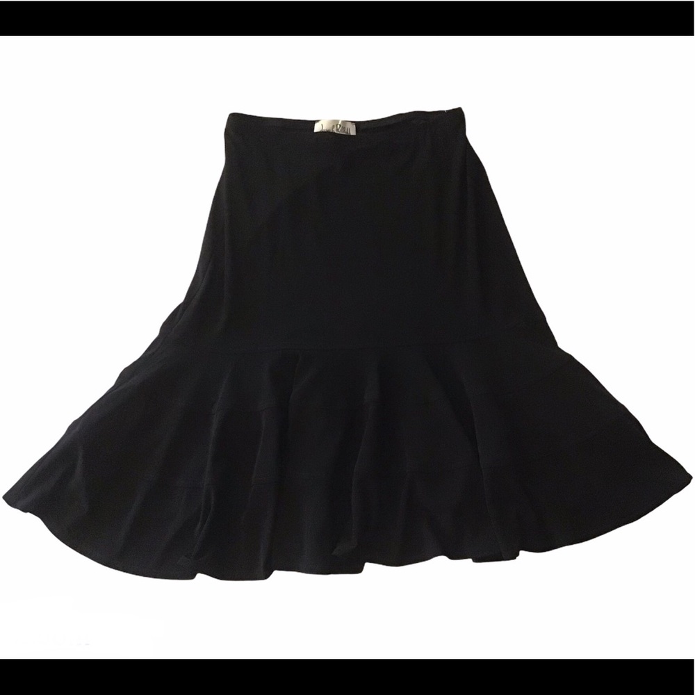 NWT Joseph Ribkoff Black Tiered Skirt